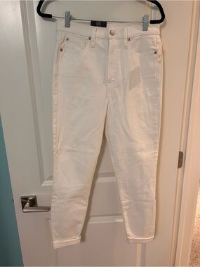 GAP White High-Rise Cropped Jeans